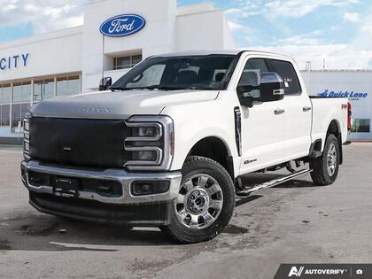 White 2026 Ford F-350 Super Duty King Ranch Crew Cab 4WD Pickup Truck Four-Wheel Drive Automatic