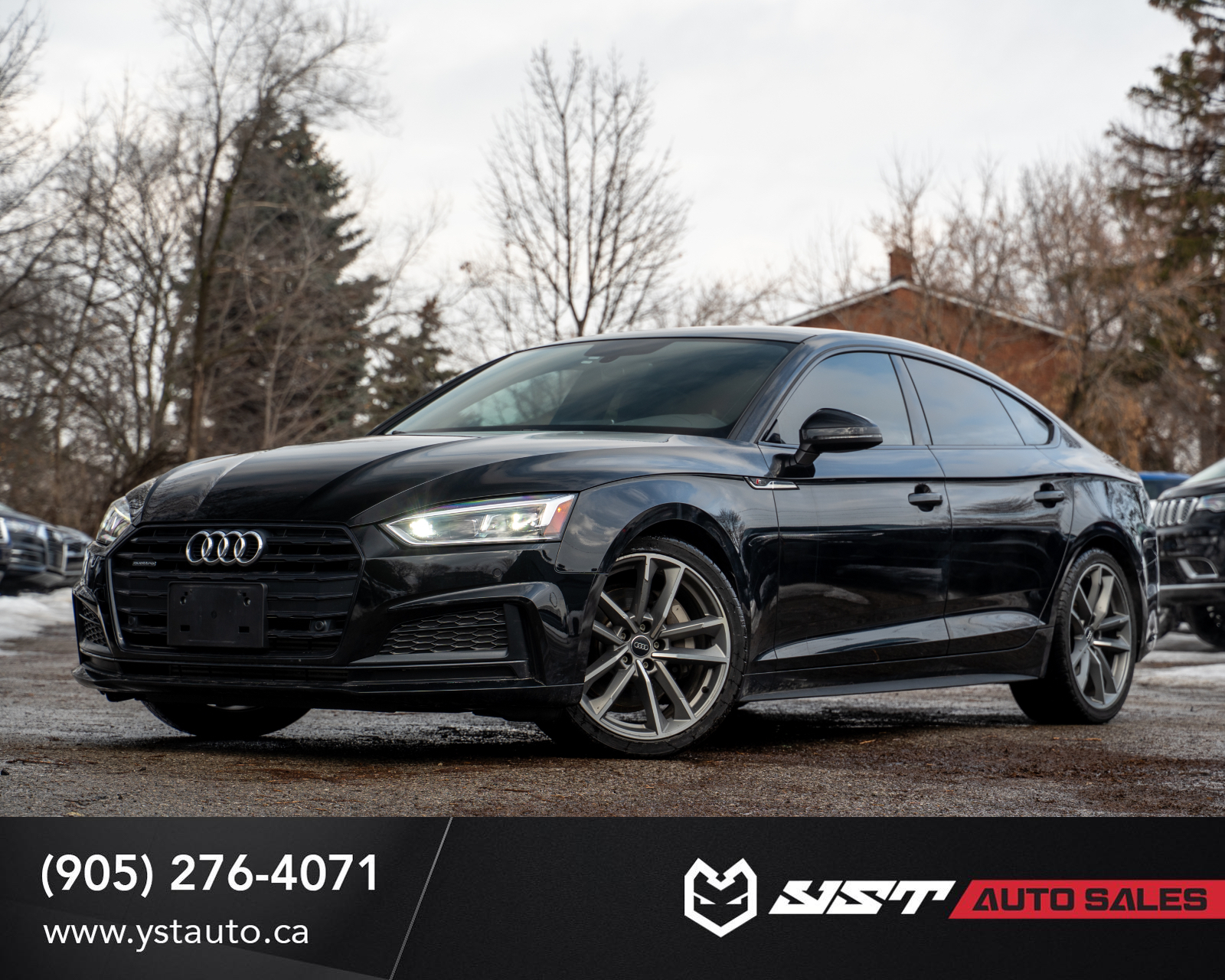 Black 2019 Audi A5 Sportback quattro Progressiv 45 TFSI Sedan 7-Speed Dual Clutch