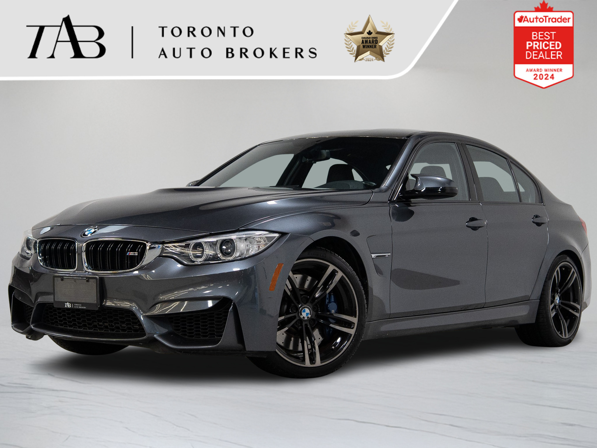 Gray 2016 BMW M3 Sedan Rear-Wheel Drive Automatic
