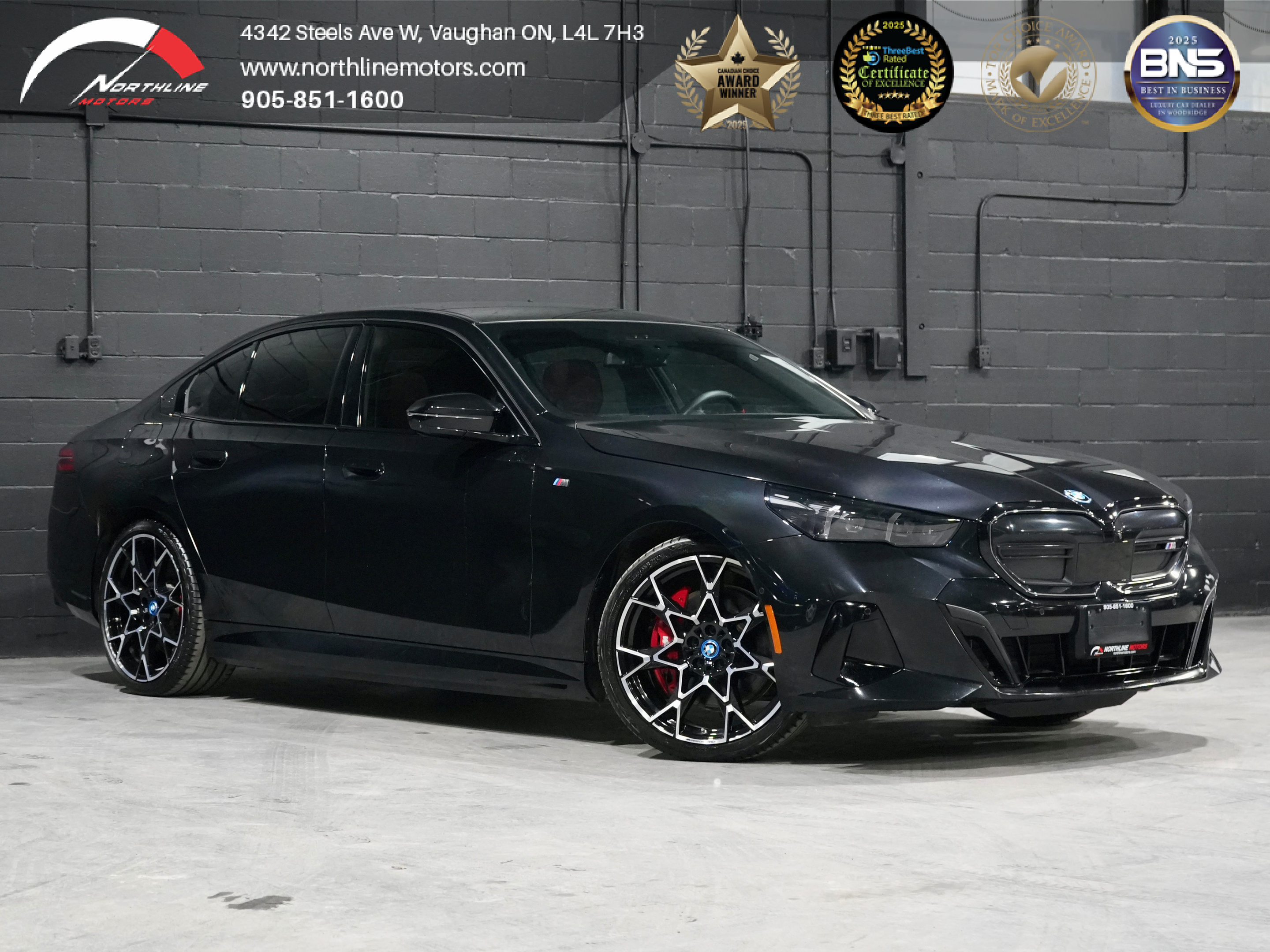 Black 2024 BMW i5 M60 AWD Sedan All-Wheel Drive 1-Speed Automatic