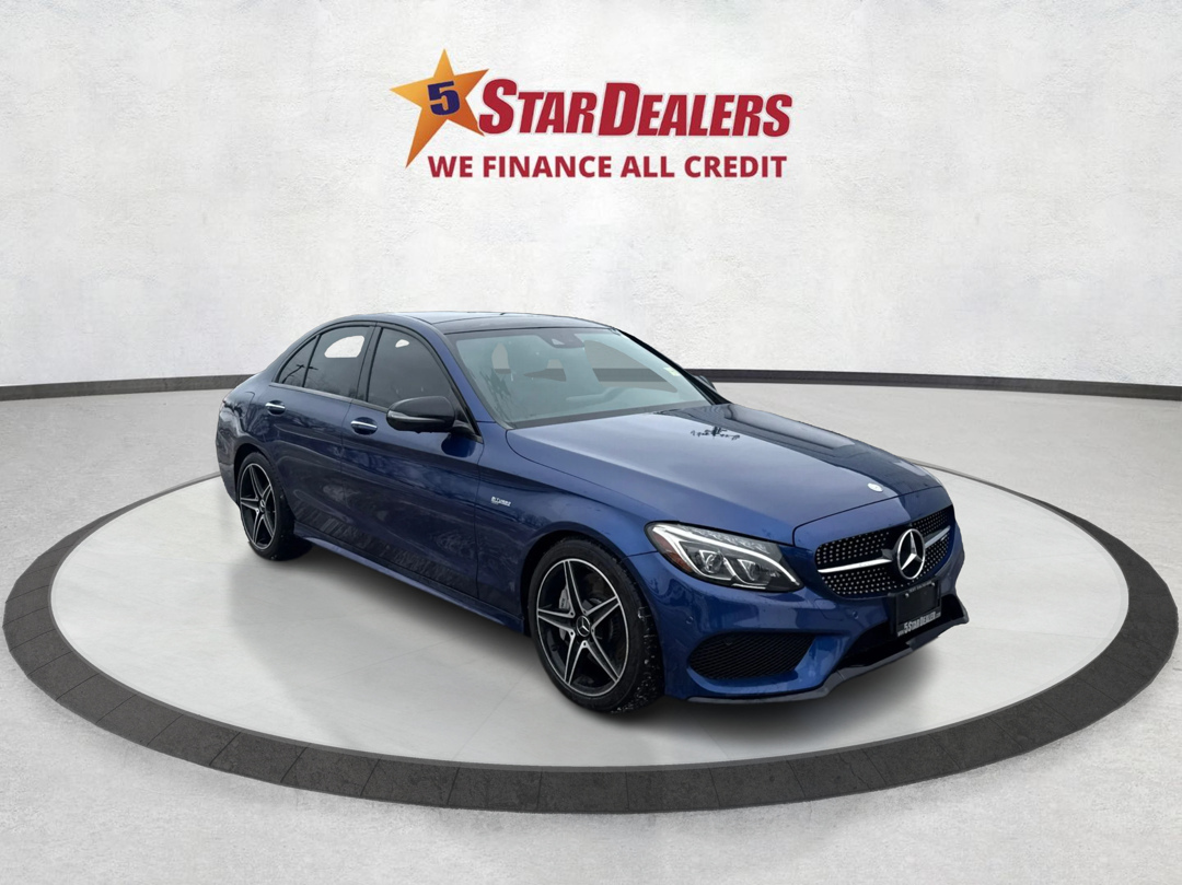 Blue 2017 Mercedes-Benz C-Class AMG C 43 Sedan Sedan All-Wheel Drive 9-Speed Automatic