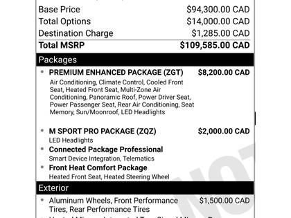 used 2025 BMW X6 car, priced at $89,900