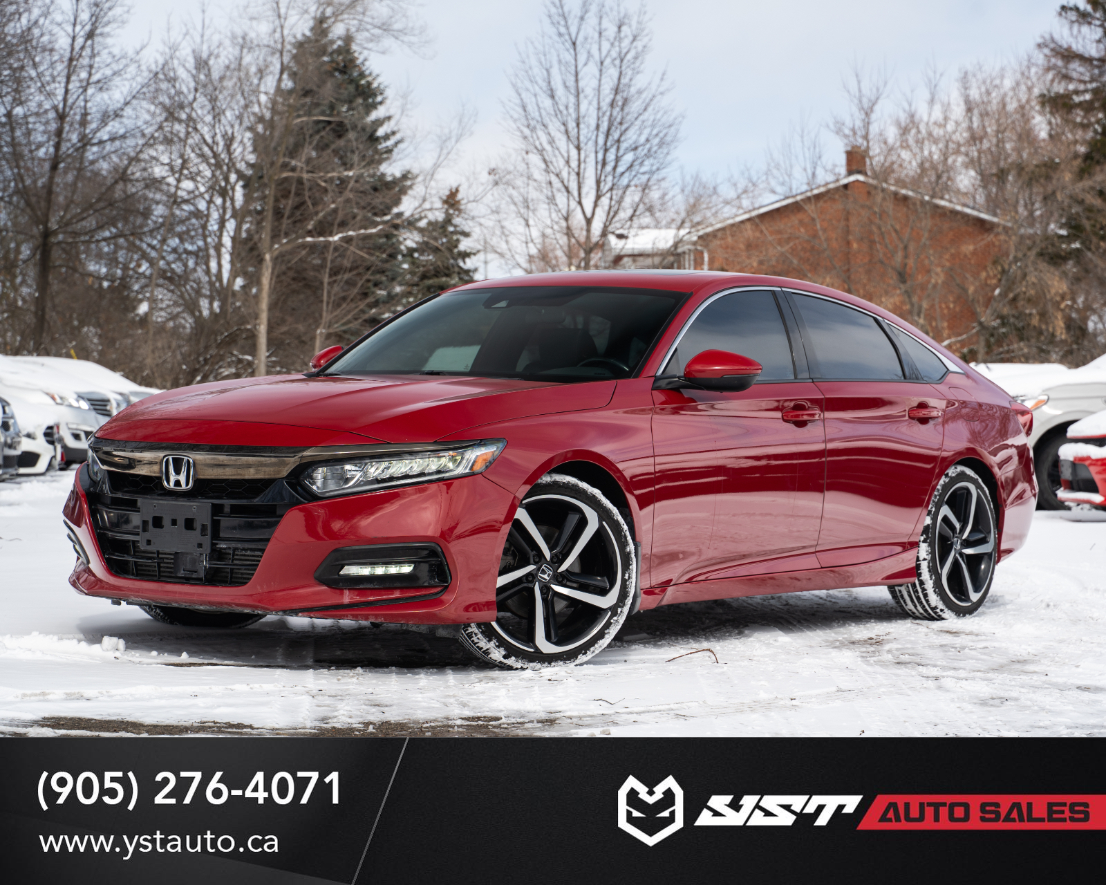 Red 2020 Honda Accord 1.5T Sport FWD Sedan Front-Wheel Drive Continuously Variable Transmission
