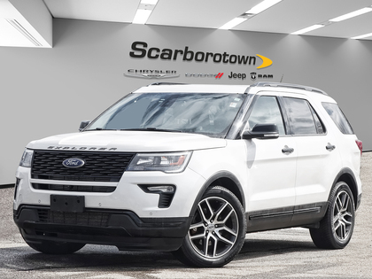 White 2018 Ford Explorer Sport AWD SUV / Crossover All-Wheel Drive 6-Speed Automatic