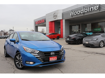 Blue 2023 Nissan Versa SV FWD Sedan Front-Wheel Drive Continuously Variable Transmission