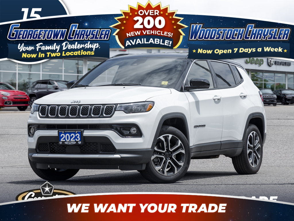 2023 Jeep Compass LIMITED | AWD | LEATHER | BLACK ROOF