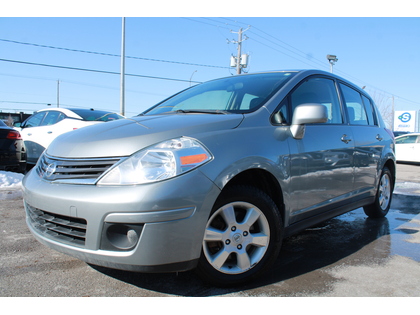Gray 2012 Nissan Versa 1.8 SL Hatchback Hatchback Front-Wheel Drive Automatic