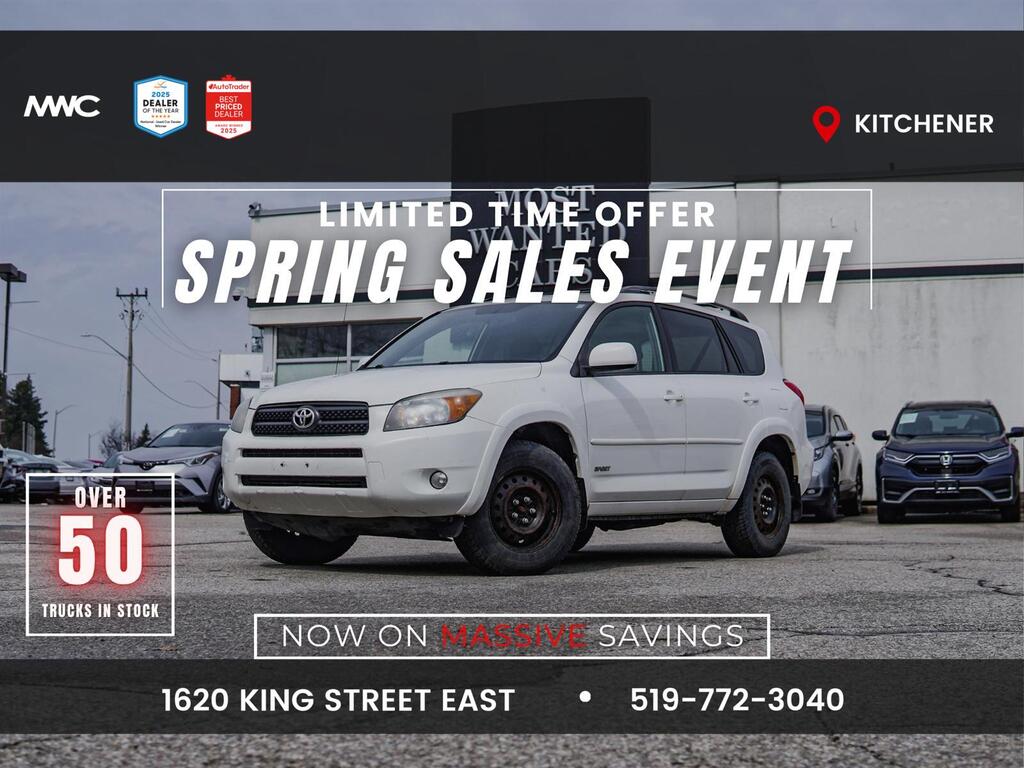 2008 Toyota RAV4 AS TRADED - YOU CERTIFY, YOU SAVE!!! (SAFETY NOT I