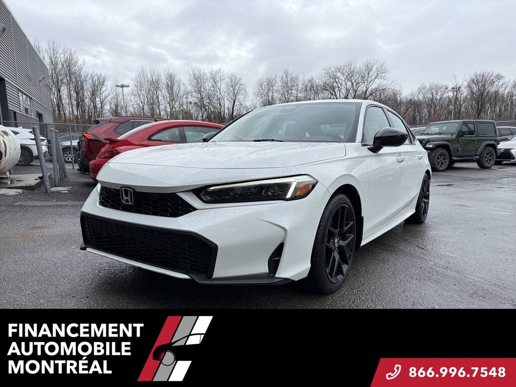 2025 Honda Civic Sedan Hybrid Sport / Tissus / Camera / Toit ouvrant Well Equipp