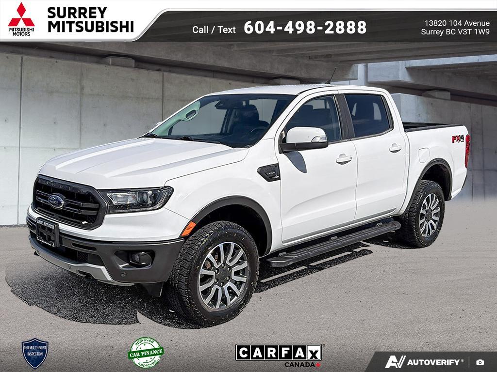 White 2020 Ford Ranger Lariat SuperCrew 4WD Pickup Truck Four-Wheel Drive Automatic