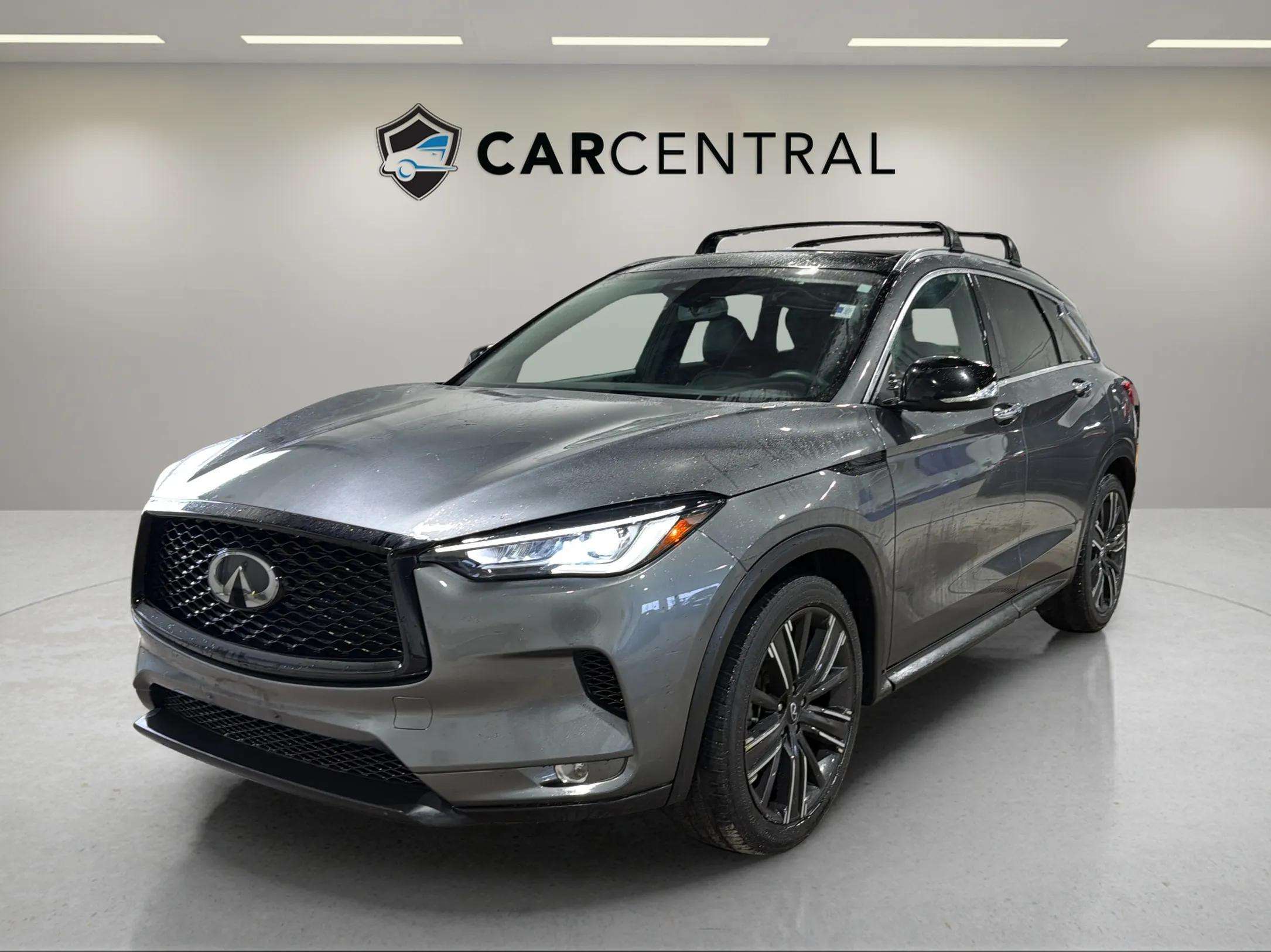 Gray 2022 INFINITI QX50 Luxe AWD SUV / Crossover All-Wheel Drive Continuously Variable Transmission