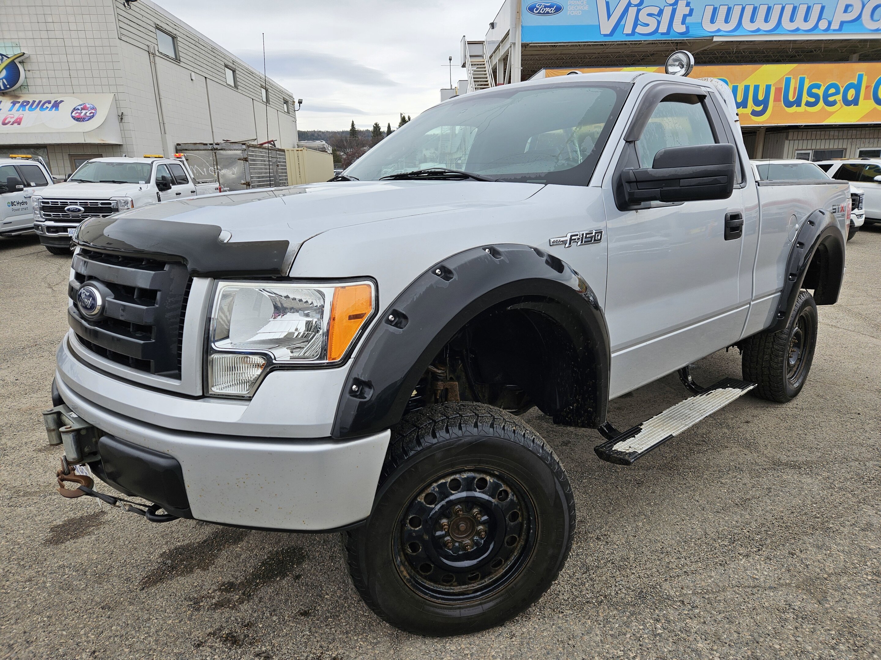 Silver 2012 Ford F-150 STX 4WD Pickup Truck Four-Wheel Drive Automatic