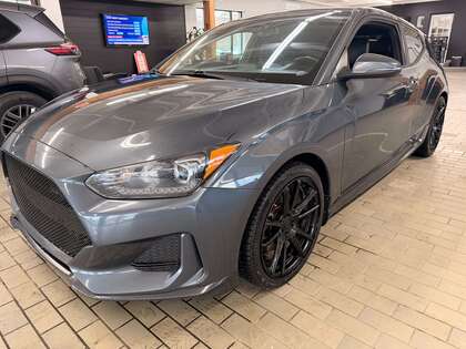 Gray 2020 Hyundai Veloster Turbo 1.6T FWD Coupe Front-Wheel Drive Automatic