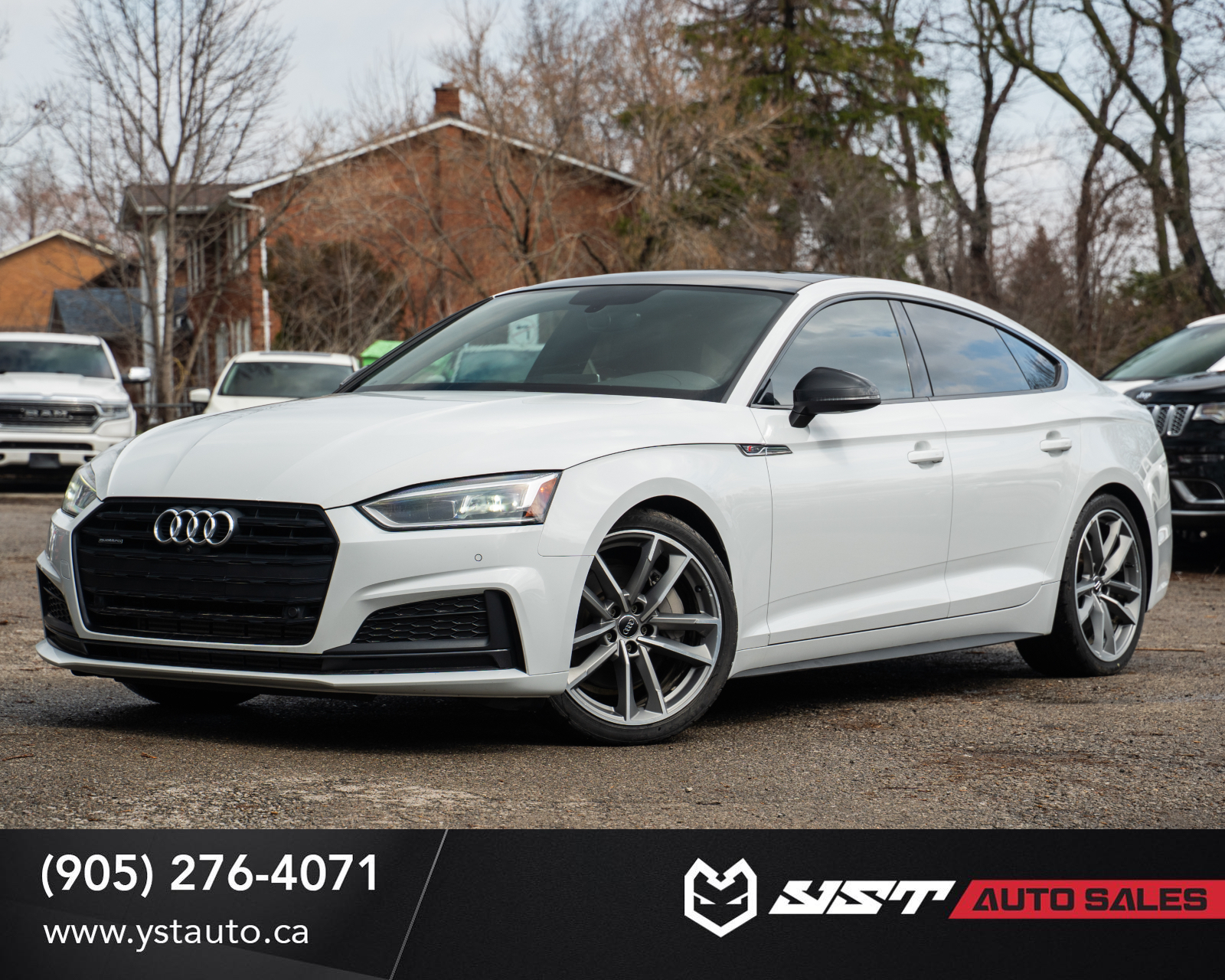 White 2019 Audi A5 Sportback quattro Technik 45 TFSI Sedan 7-Speed Dual Clutch
