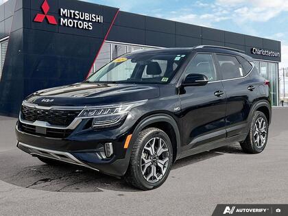 Black 2023 Kia Seltos EX AWD SUV / Crossover All-Wheel Drive Continuously Variable Transmission