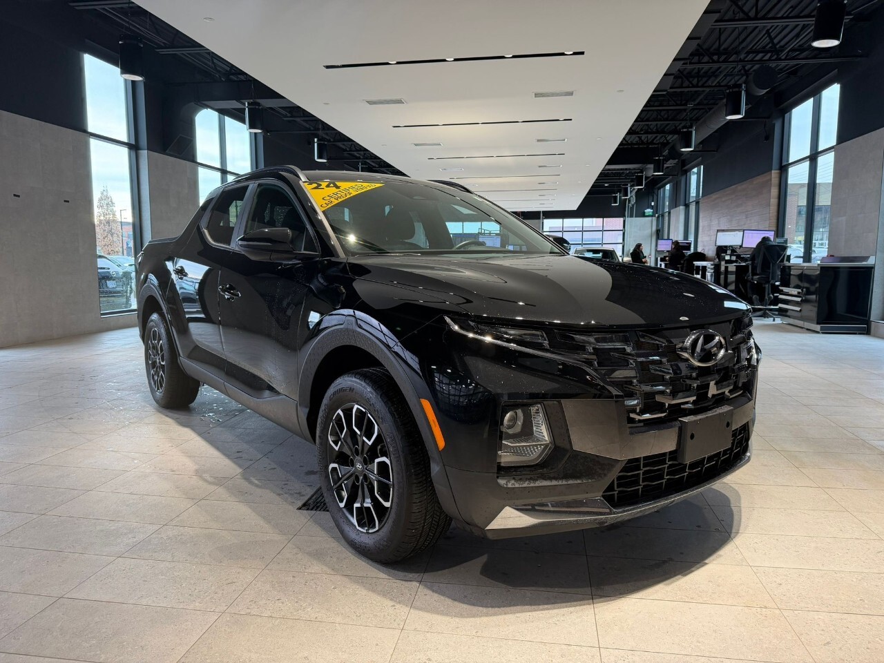 Black 2024 Hyundai Santa Cruz Preferred Crew Cab AWD Pickup Truck Automatic