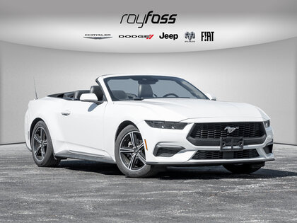 White 2025 Ford Mustang EcoBoost Premium Convertible RWD Convertible Rear-Wheel Drive Automatic