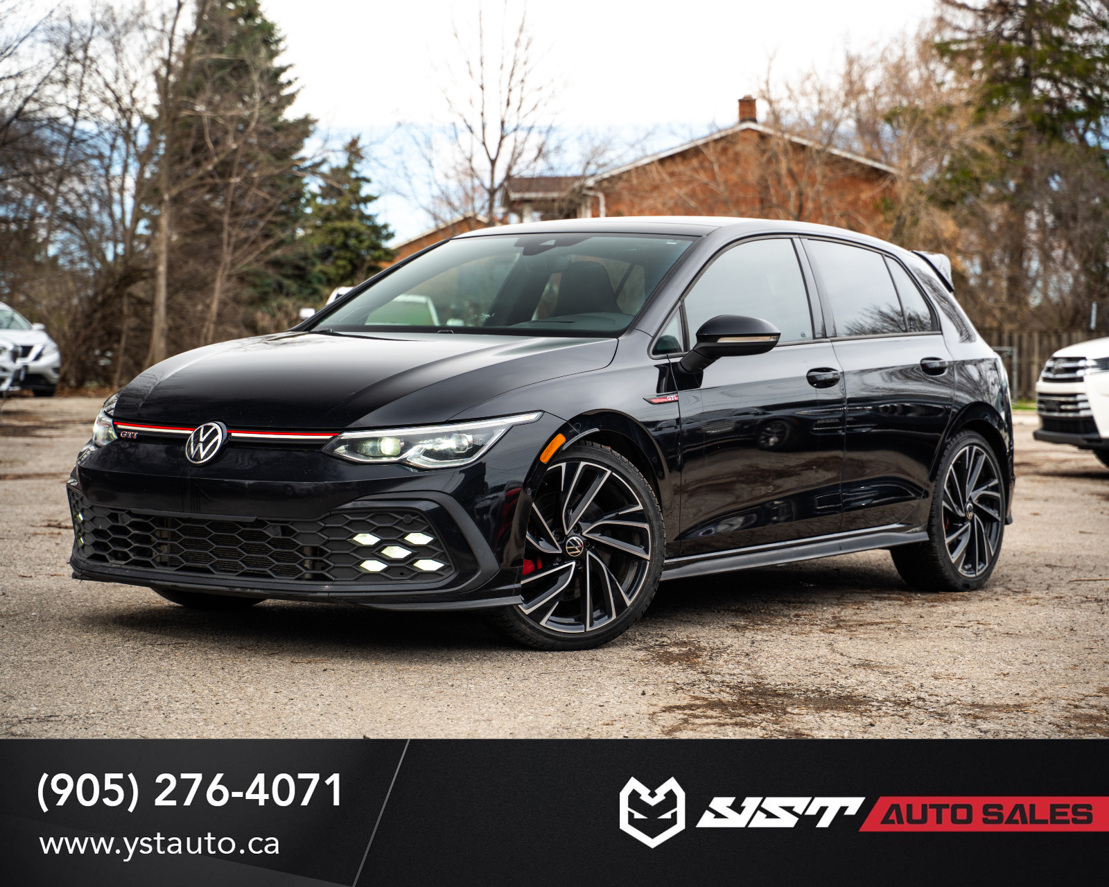 Black 2022 Volkswagen Golf GTI 2.0T Autobahn FWD Hatchback Front-Wheel Drive 7-Speed Automatic