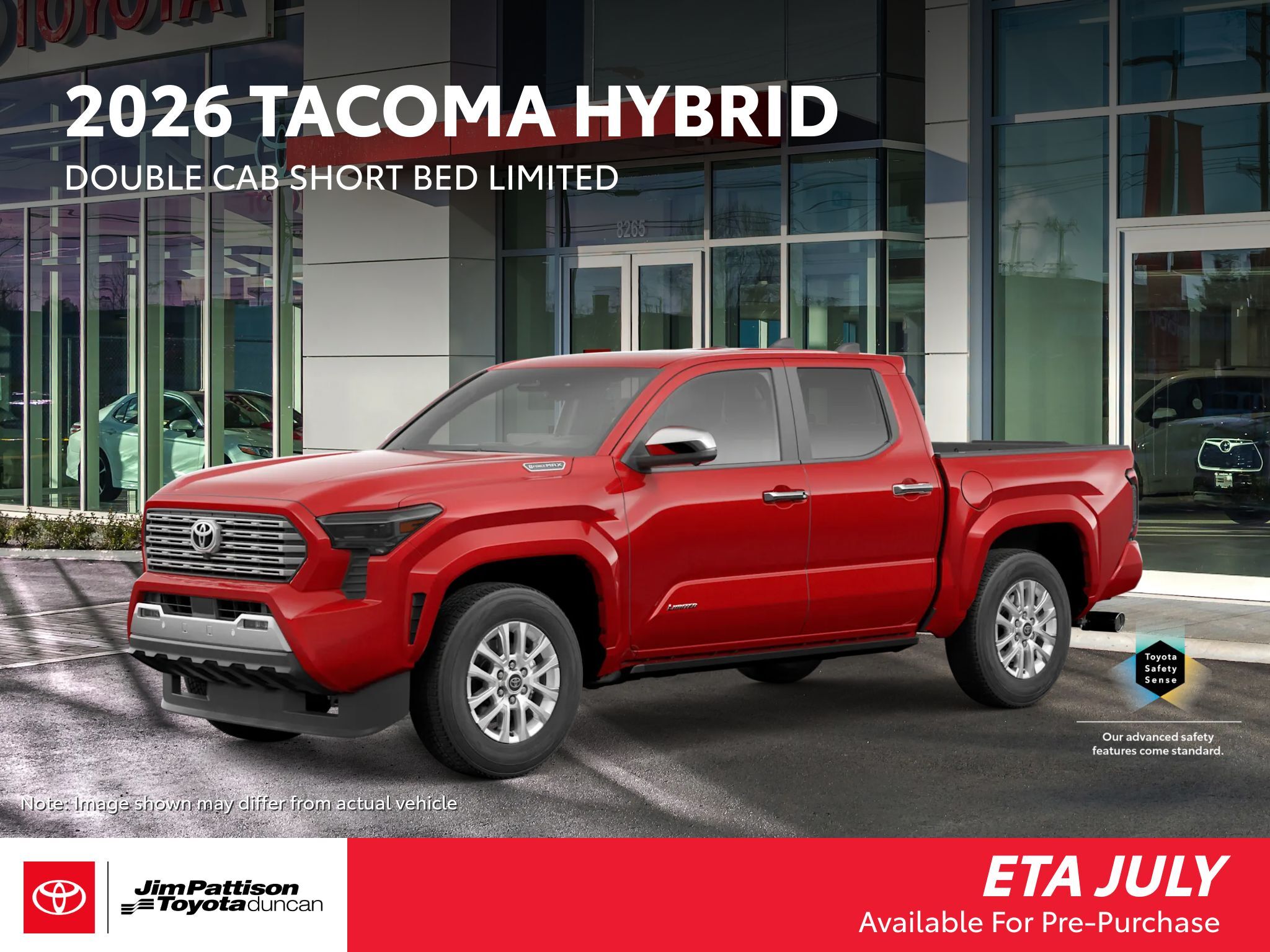 Red 2026 Toyota Tacoma Pickup Truck Automatic