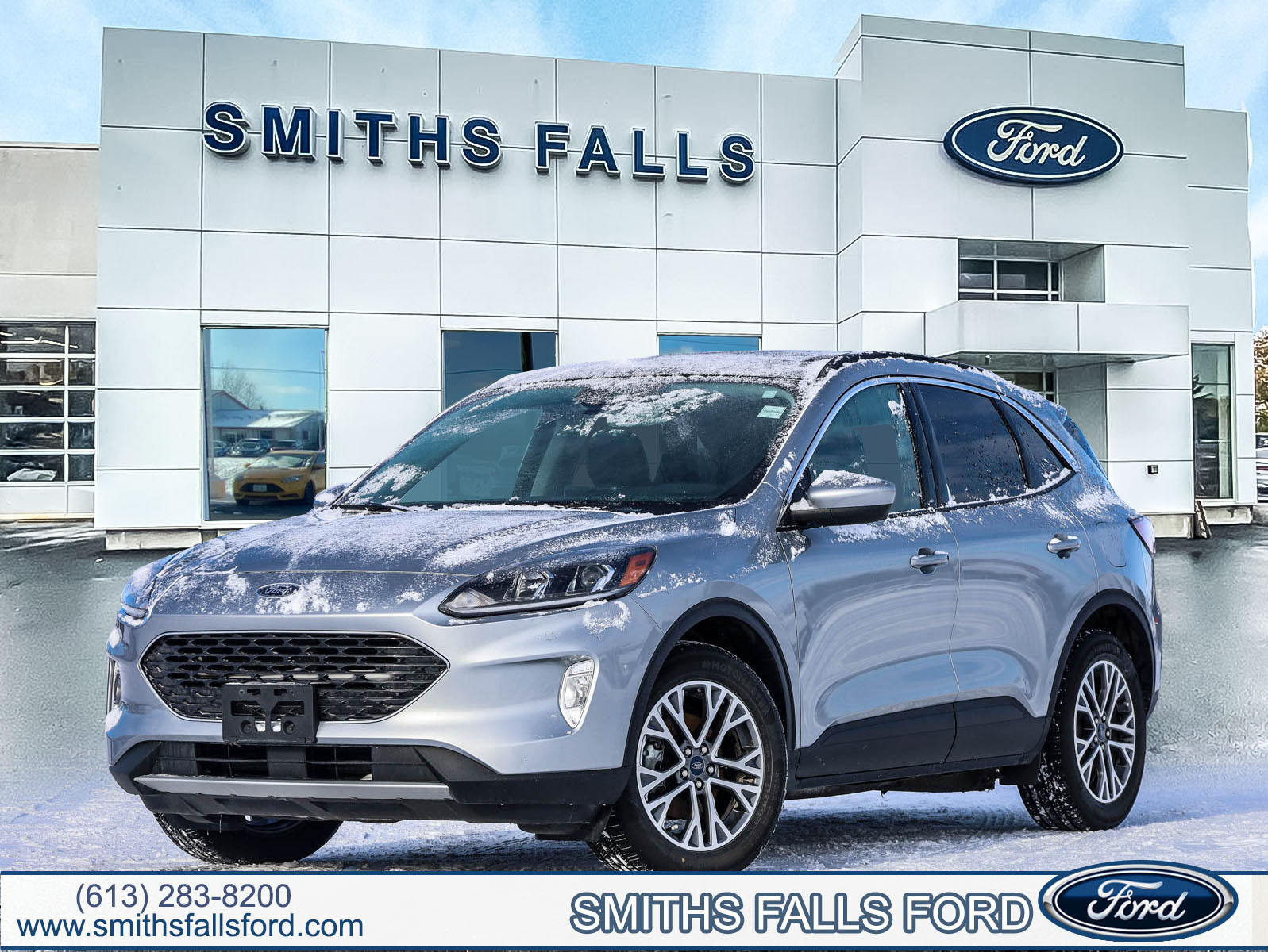 Silver 2022 Ford Escape Hybrid SEL AWD SUV / Crossover All-Wheel Drive Continuously Variable Transmission