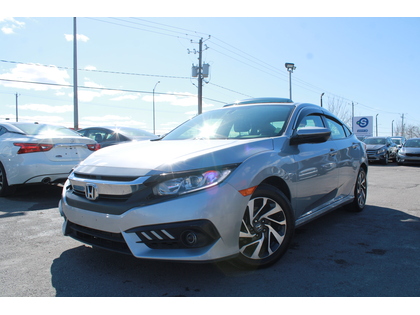 Gray 2016 Honda Civic EX Sedan Front-Wheel Drive Automatic