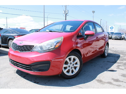 Red 2015 Kia Rio LX Sedan Front-Wheel Drive Automatic