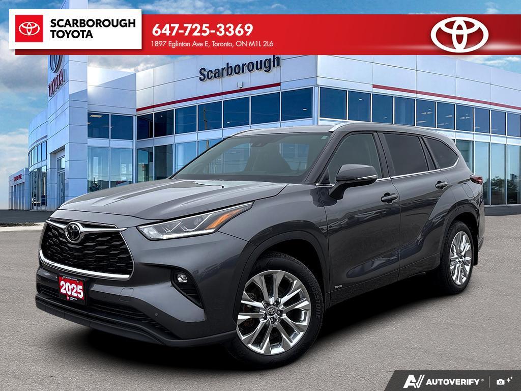 Gray 2025 Toyota Highlander Hybrid Limited AWD SUV / Crossover All-Wheel Drive Continuously Variable Transmission