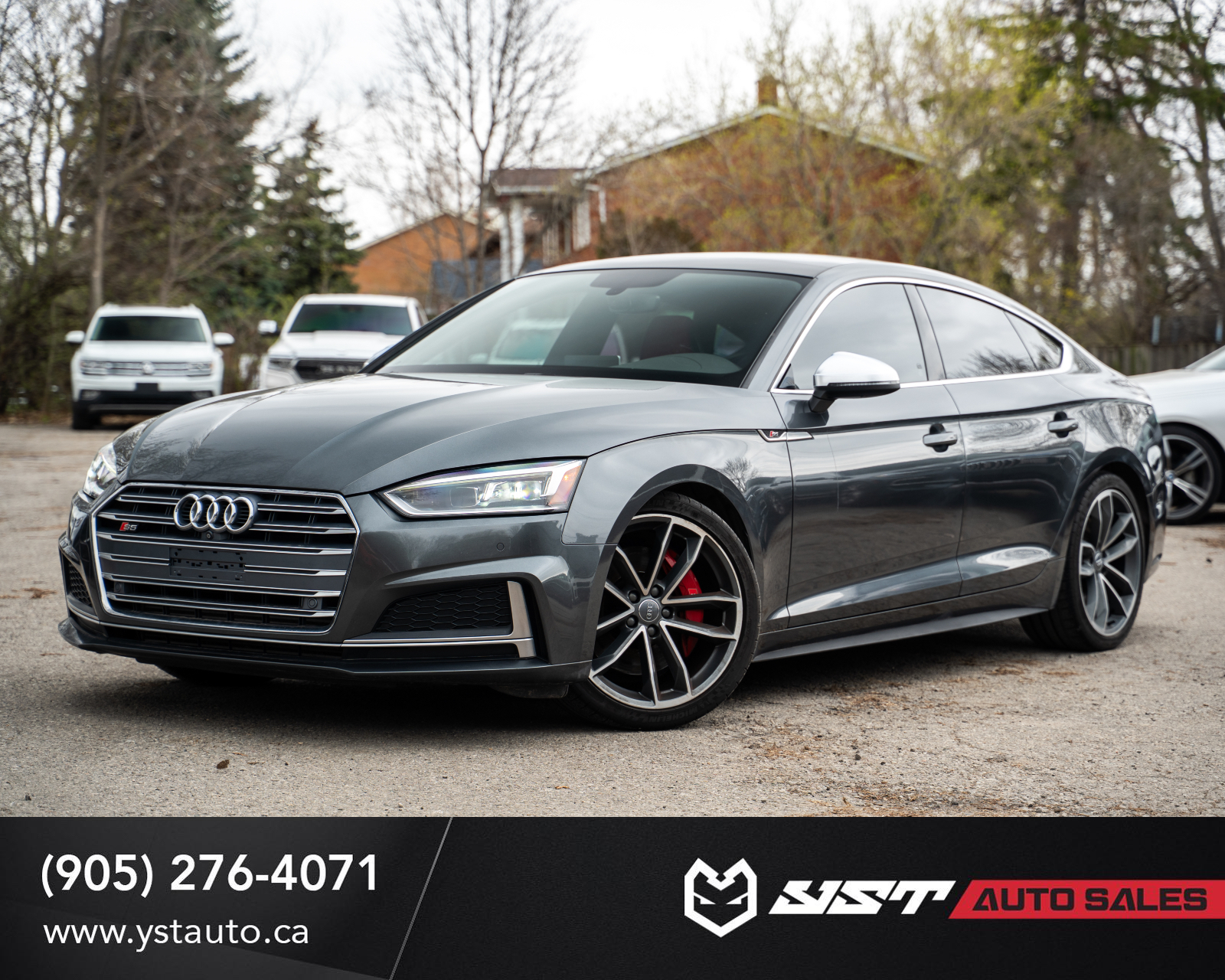 Gray 2018 Audi S5 Sportback 3.0 TFSI quattro Technik AWD Sedan 8-Speed Automatic