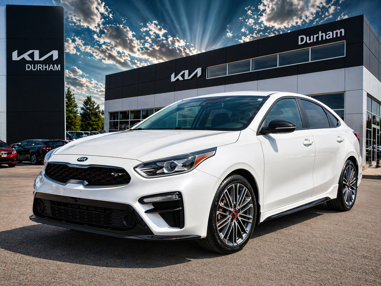White 2021 Kia Forte5 GT FWD Hatchback 6-Speed Manual