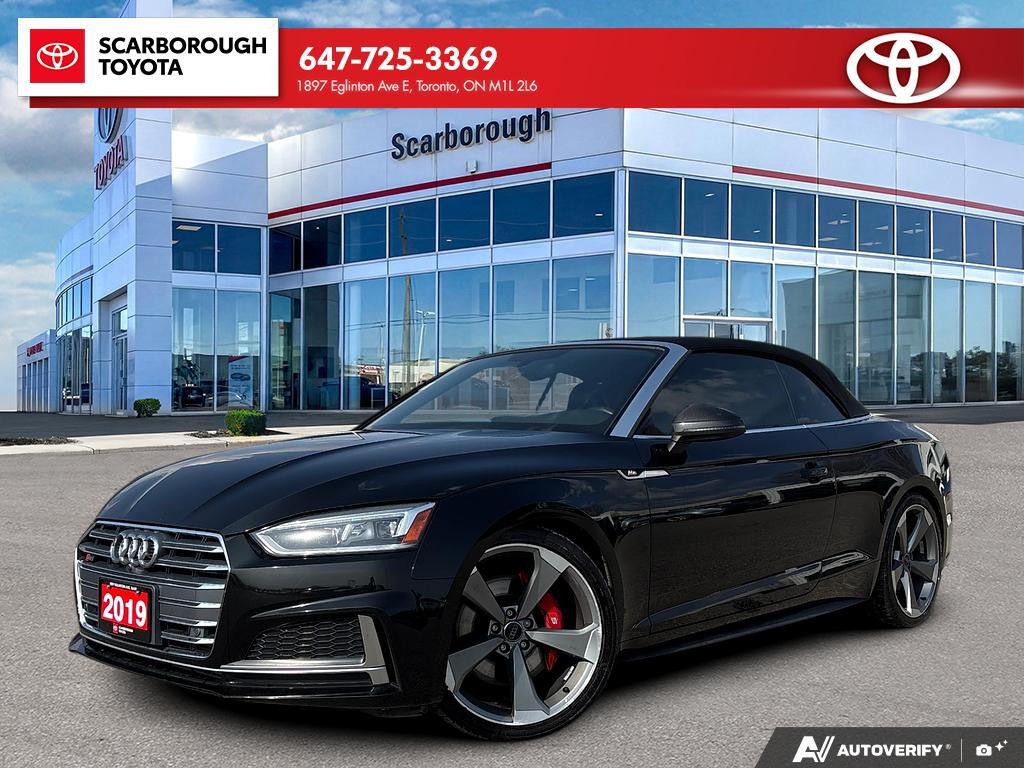 Black 2019 Audi S5 3.0 TFSI quattro Progressiv Cabriolet AWD Convertible 8-Speed Automatic
