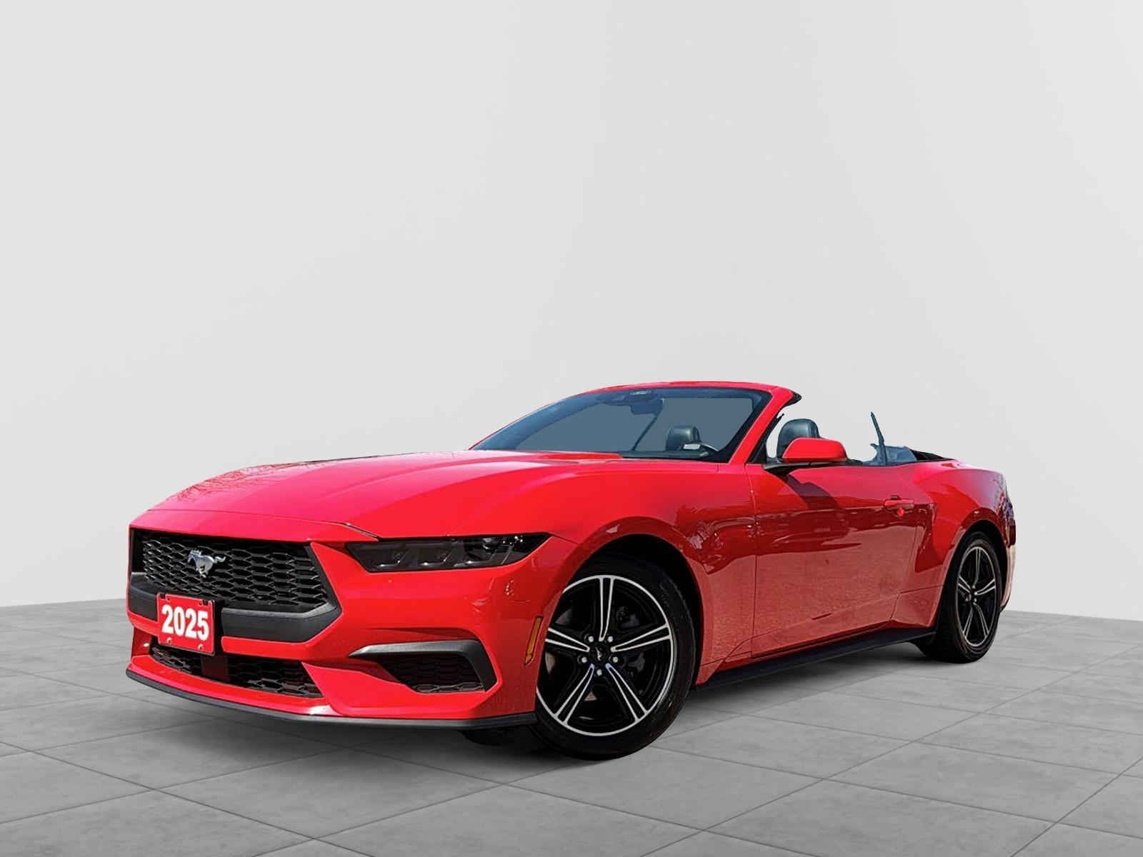 Red 2025 Ford Mustang EcoBoost Premium Convertible RWD Convertible Rear-Wheel Drive Automatic