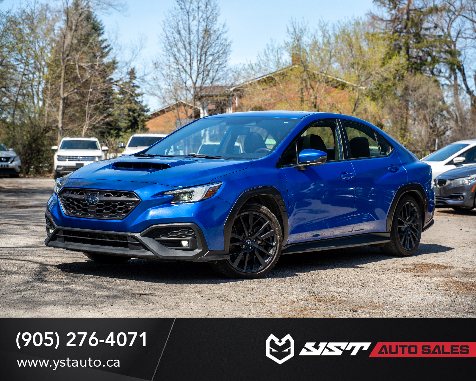 Blue 2023 Subaru WRX Sport-tech AWD with EyeSight Sedan Continuously Variable Transmission