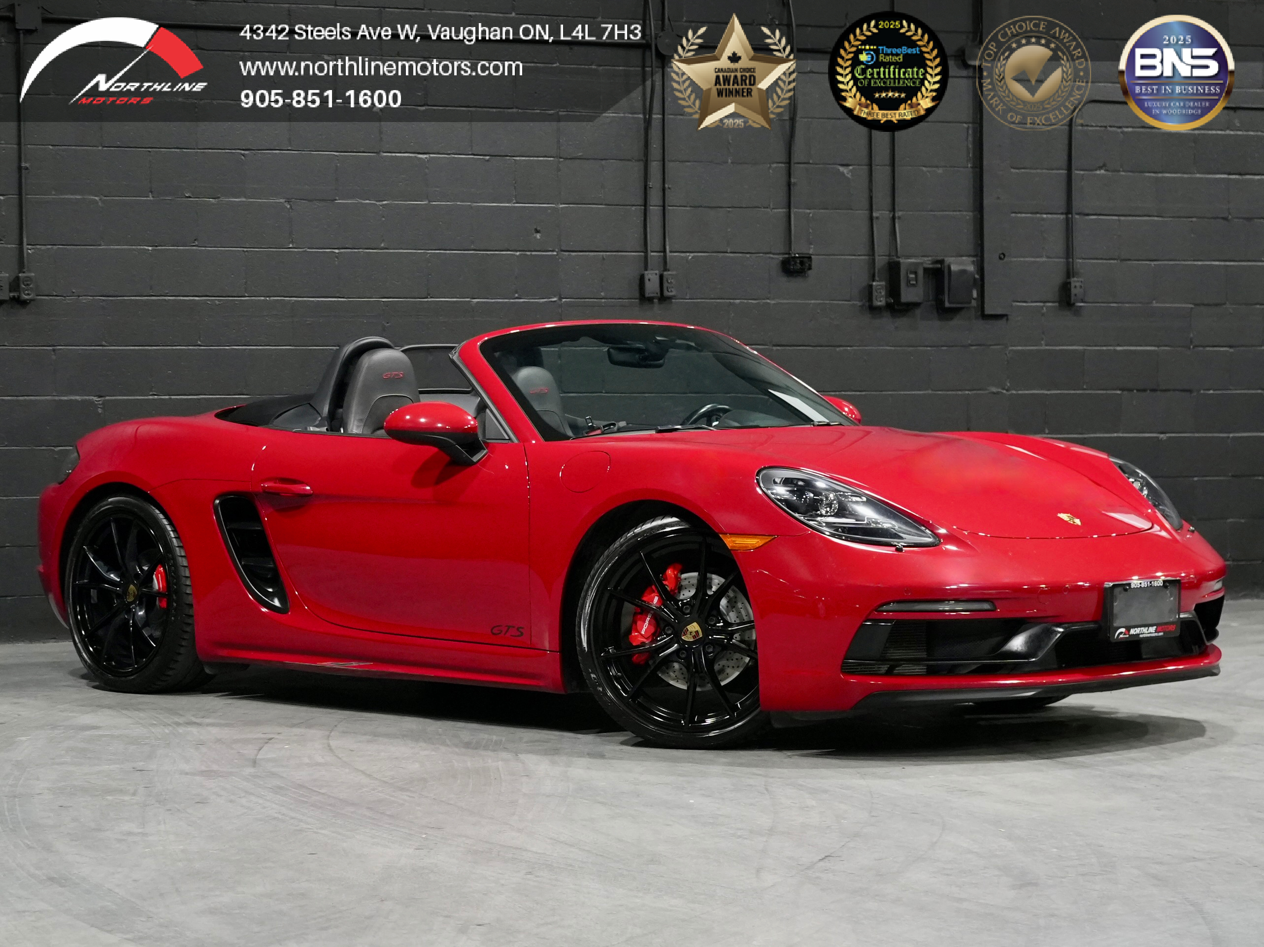 Red 2018 Porsche 718 Boxster GTS RWD Convertible Rear-Wheel Drive
