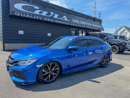Blue 2018 Honda Civic Hatchback Sport FWD with Honda Sensing Hatchback Continuously Variable Transmission