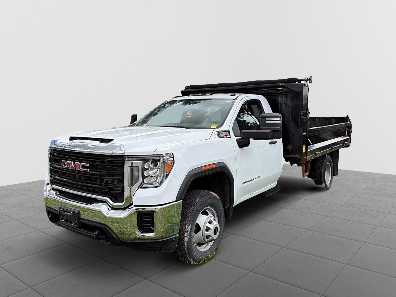 White 2021 GMC Sierra 3500HD Chassis Regular Cab 4WD Pickup Truck Four-Wheel Drive 6-Speed Automatic