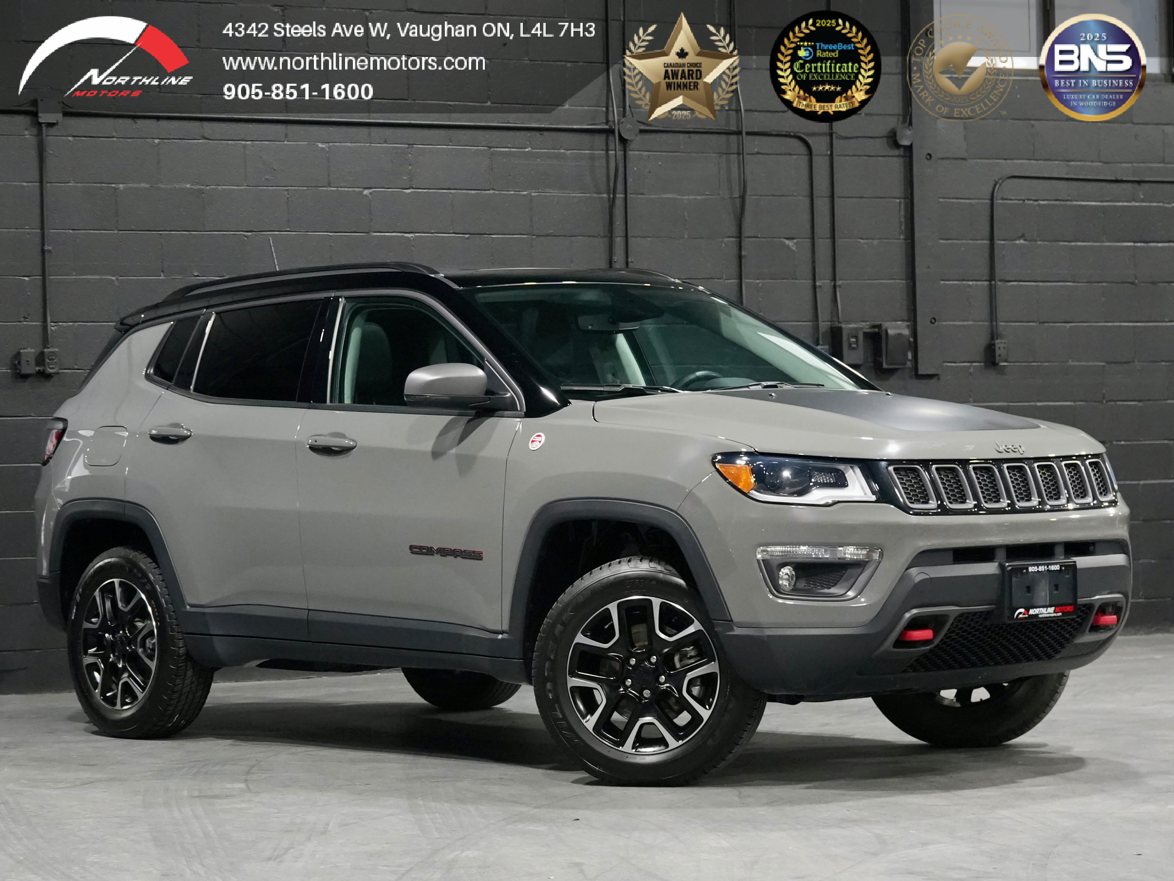 Gray 2021 Jeep Compass Trailhawk Elite 4WD SUV / Crossover 9-Speed Automatic