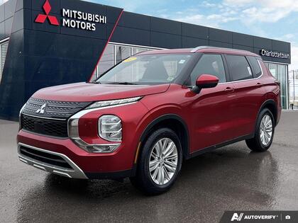 Red 2022 Mitsubishi Outlander LE S-AWC SUV / Crossover Continuously Variable Transmission
