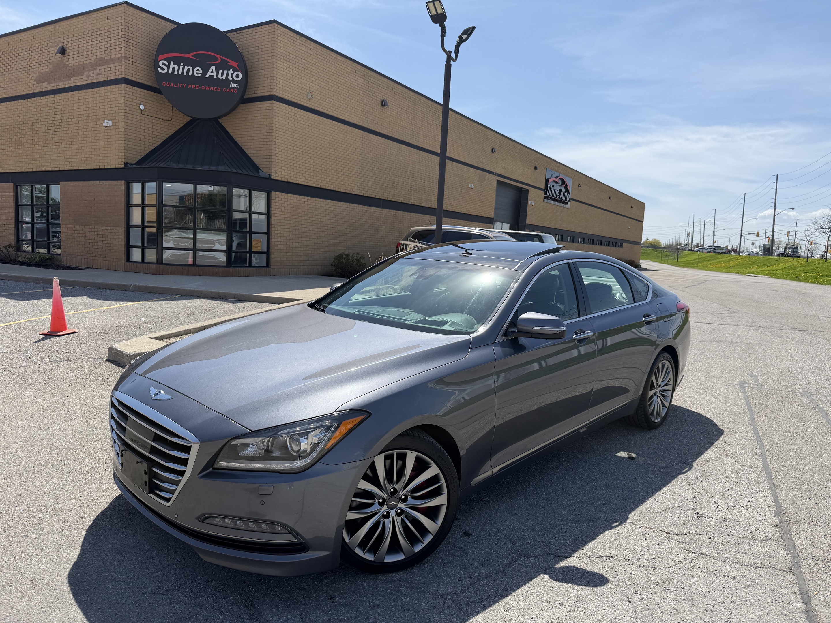 Gray 2015 Hyundai Genesis 5.0 Ultimate AWD Sedan 8-Speed Automatic