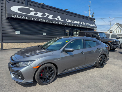 Gray (Dark Grey) 2021 Honda Civic Hatchback Sport FWD Hatchback Front-Wheel Drive Continuously Variable Transmission