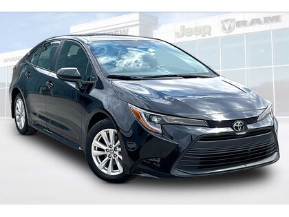 Black 2024 Toyota Corolla LE FWD Sedan Front-Wheel Drive Continuously Variable Transmission