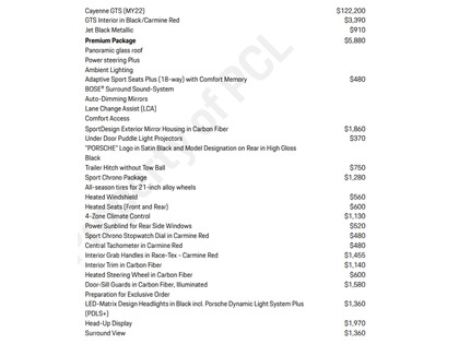 used 2022 Porsche Cayenne car, priced at $83,900