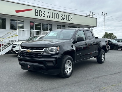 Black 2021 Chevrolet Colorado Work Truck Crew Cab 4WD Pickup Truck Four-Wheel Drive Automatic
