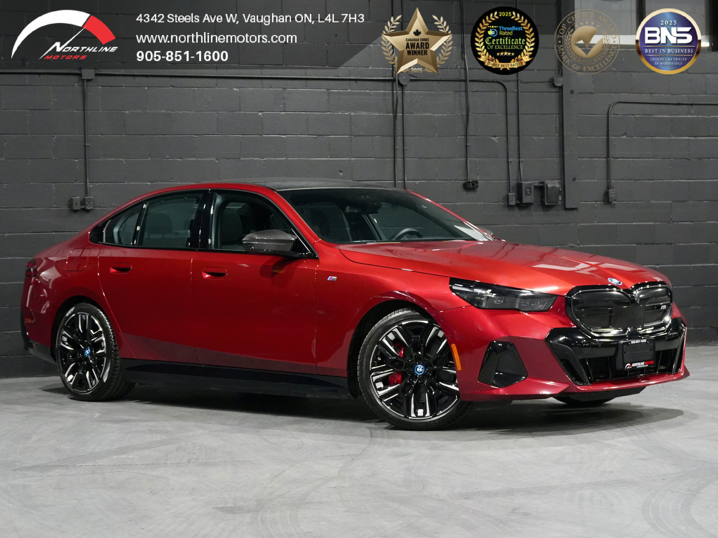 Red 2024 BMW i5 M60 AWD Sedan All-Wheel Drive 1-Speed Automatic