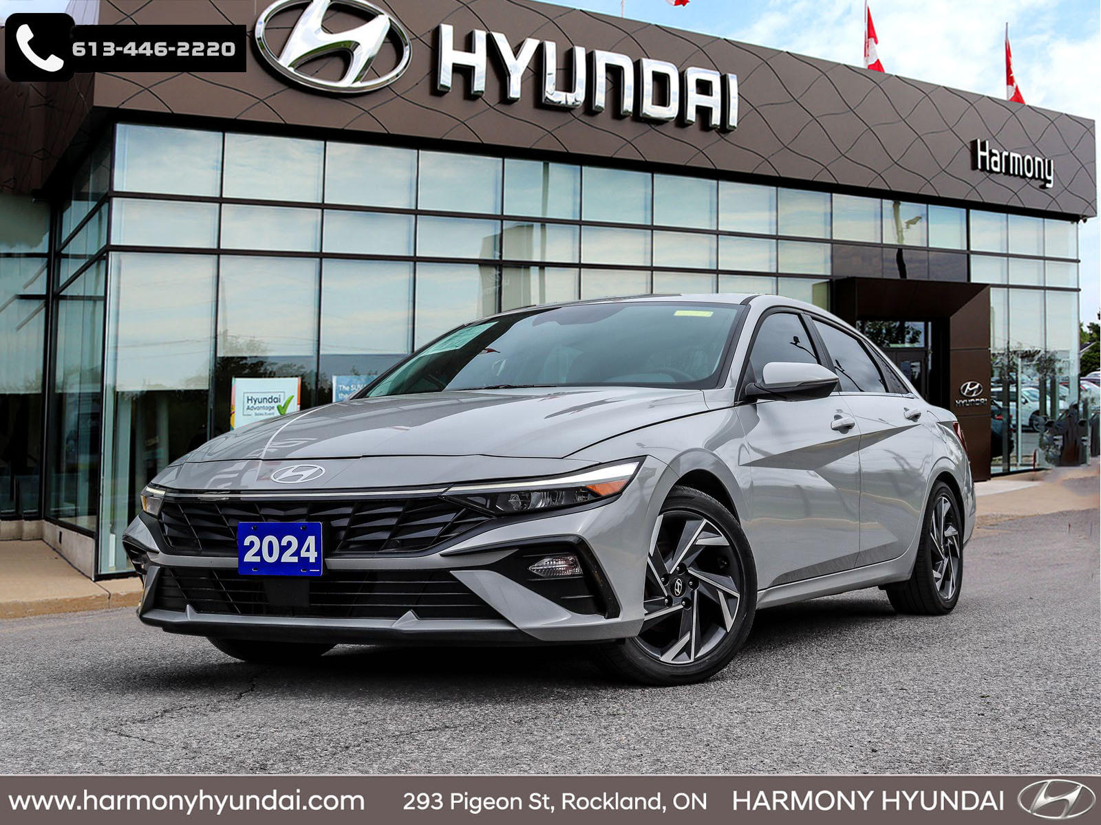 Gray 2024 Hyundai Elantra Hybrid Luxury FWD Sedan Automatic
