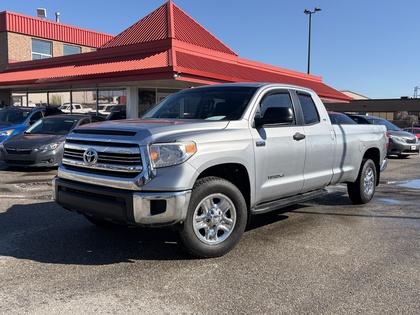 Silver 2016 Toyota Tundra SR5 Double Cab 5.7L 4WD LB Pickup Truck Four-Wheel Drive 6-Speed Automatic