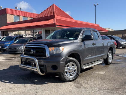 Black 2013 Toyota Tundra Grade Double Cab 4.6L 4WD Pickup Truck Four-Wheel Drive 6-Speed Automatic