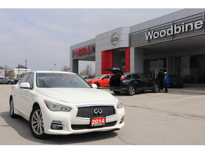 White 2014 INFINITI Q50 3.7 Premium AWD Sedan All-Wheel Drive 7-Speed Automatic