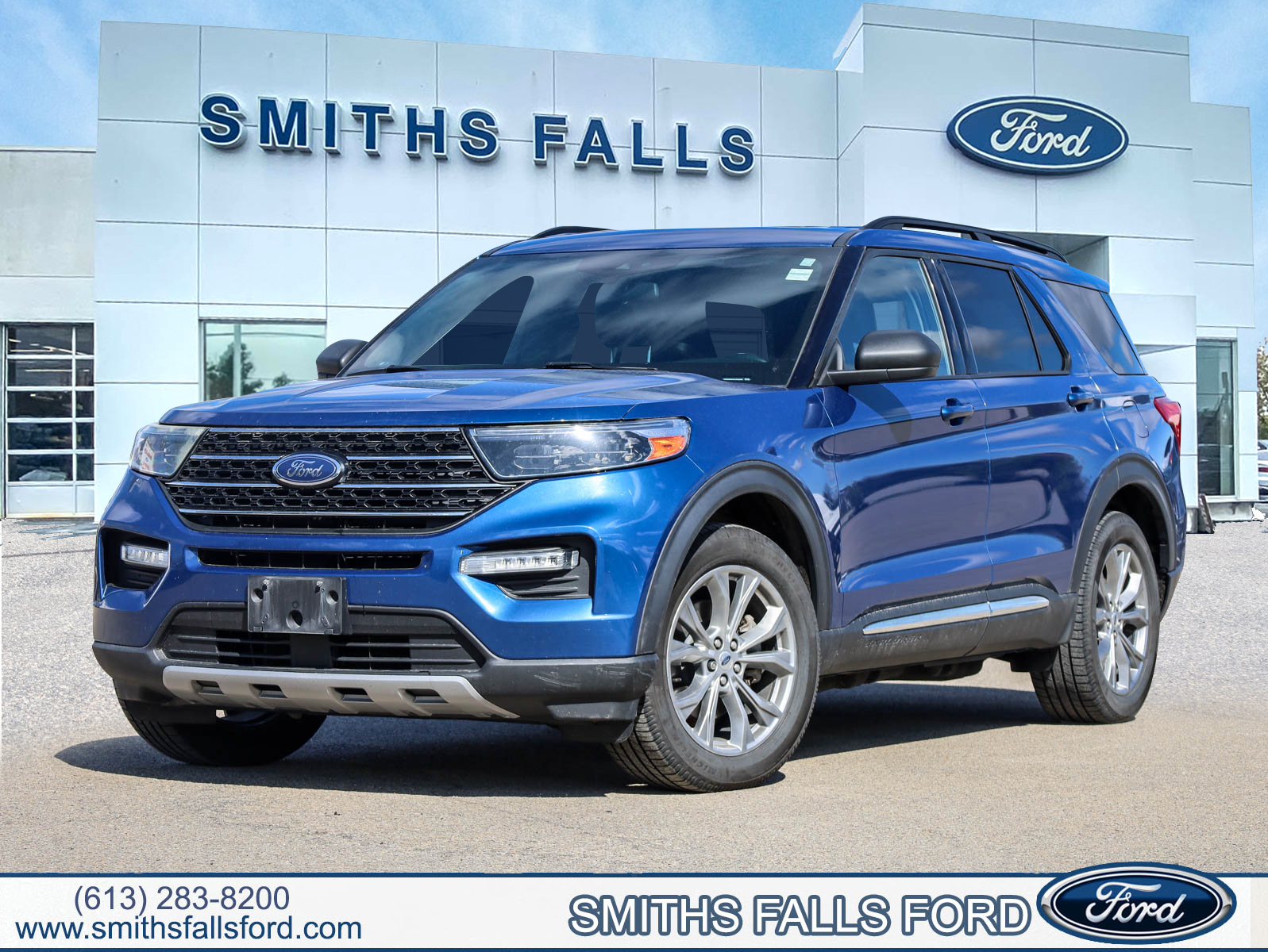 Blue 2020 Ford Explorer XLT AWD SUV / Crossover All-Wheel Drive Automatic