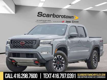 Gray 2023 Nissan Frontier PRO-4X Crew Cab 4WD Pickup Truck Four-Wheel Drive 9-Speed Automatic