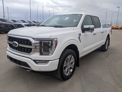 White 2022 Ford F-150 Platinum SuperCrew LB 4WD Pickup Truck Four-Wheel Drive Automatic